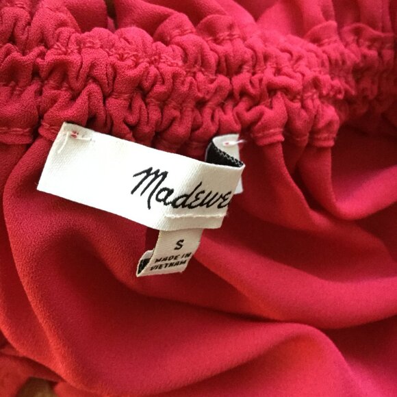 Madewell Red Blouse s - Picture 6 of 10